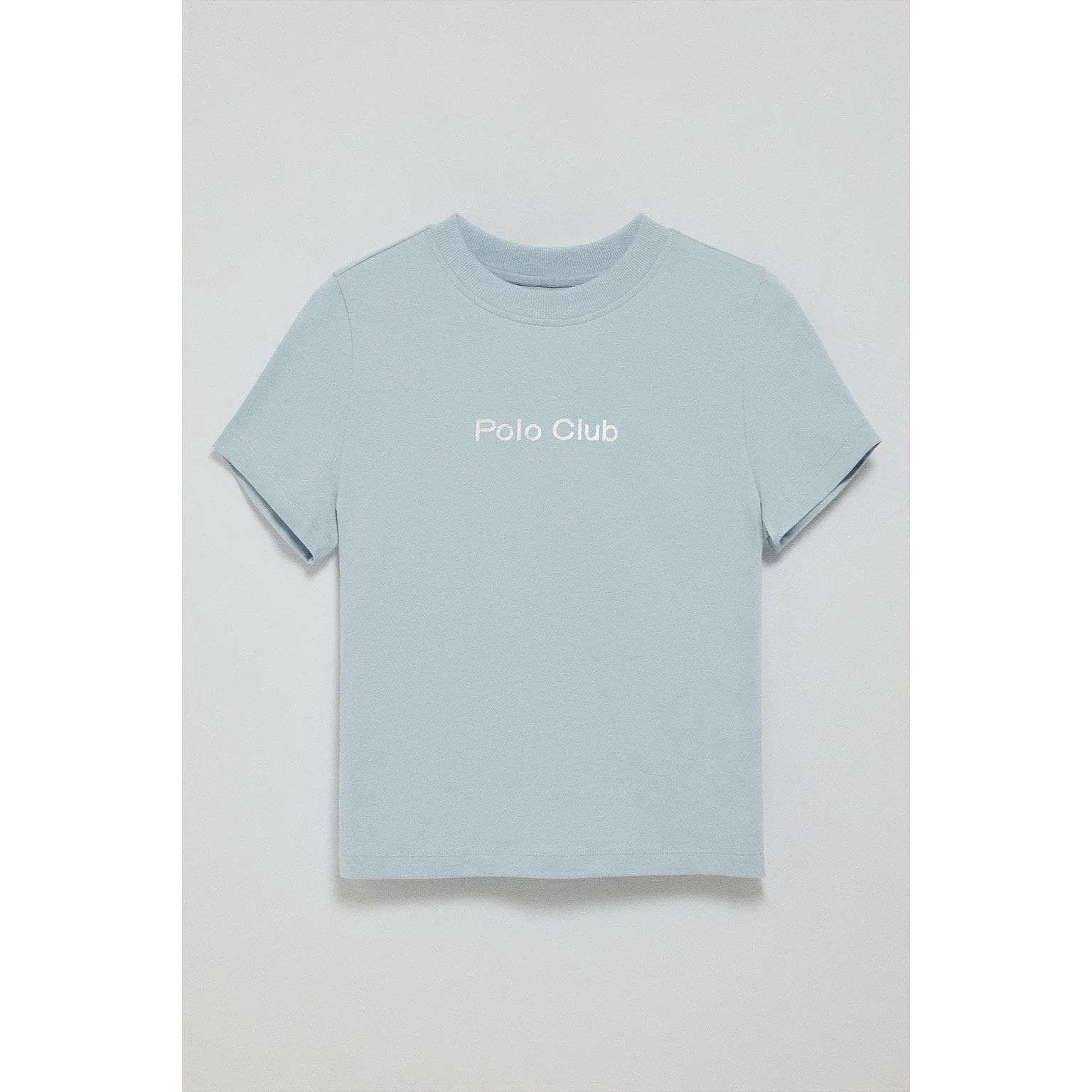 Camiseta Diamond azul claro con print foil Polo Club