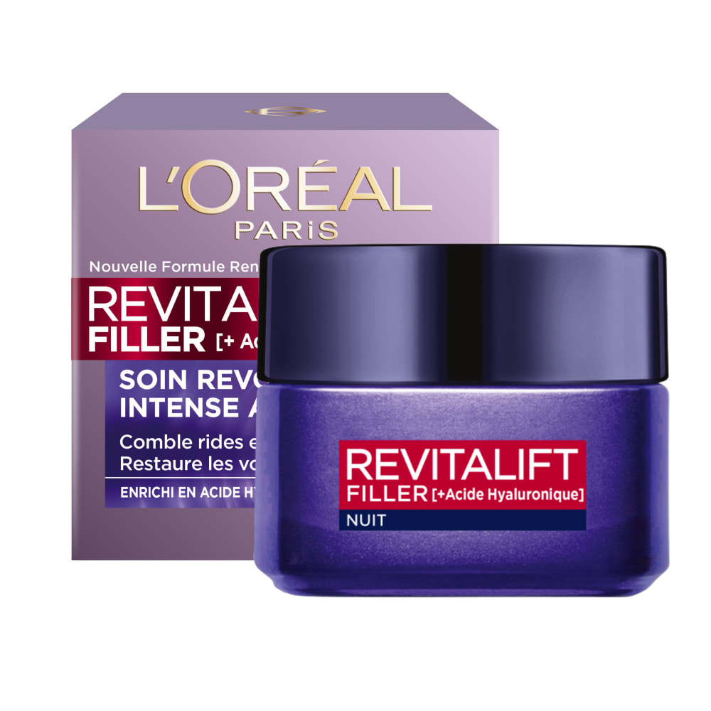 L'Oréal Paris Revitalift Filler Soin Nuit Revolumisant Anti-rides 50ml