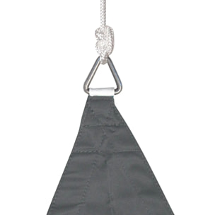 Voile d'ombrage triangulaire "Shae" ardoise 3x3x3m en polyester