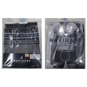 Boxer Uomo Navigare, Art.712 Nero 4 pezzi