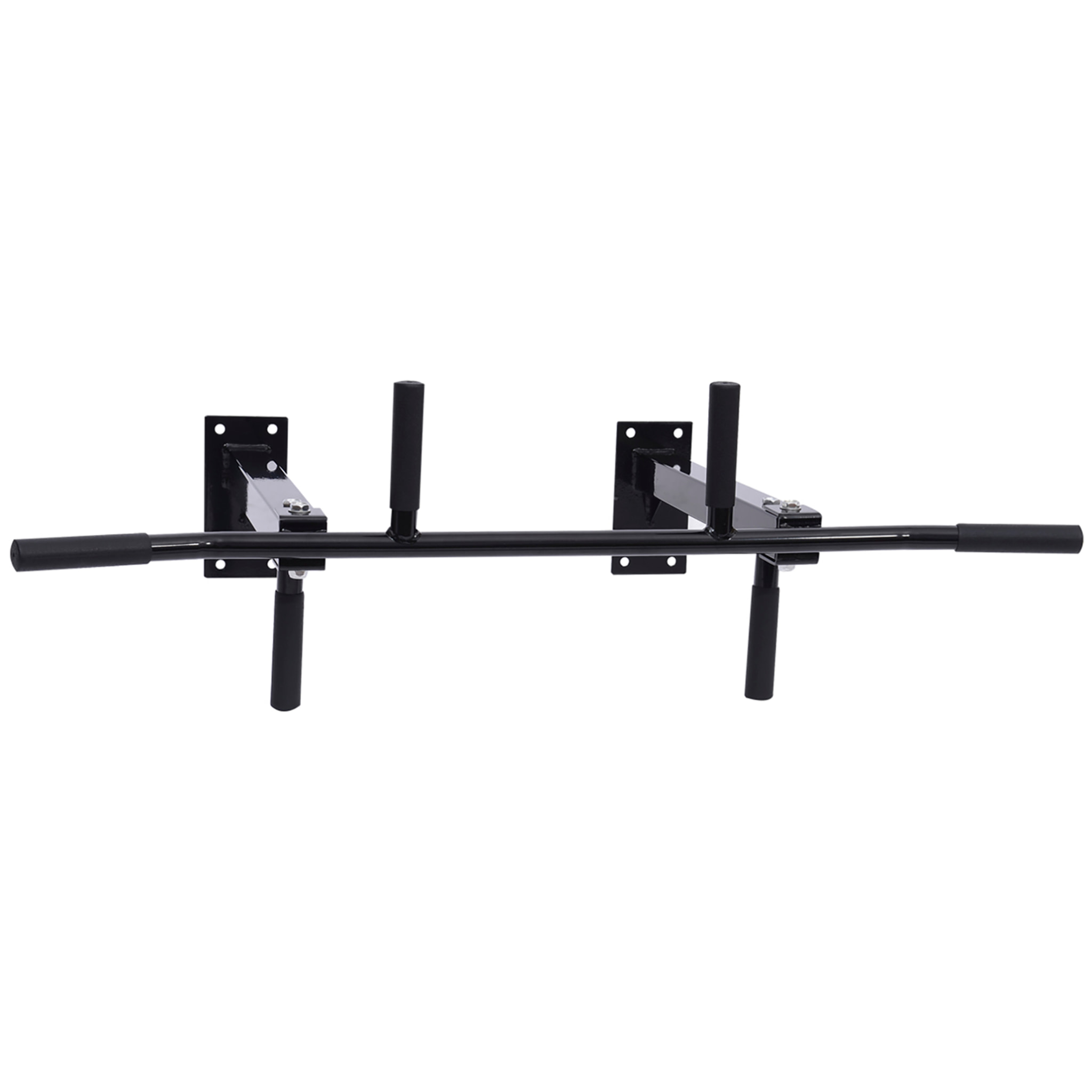 Barra de Dominadas de Pared Barra para Dominadas de Acero Barra de Tracción para Entrenamiento en Casa Hogar Carga Máx. 150 kg 105,5x28x49 cm Negro