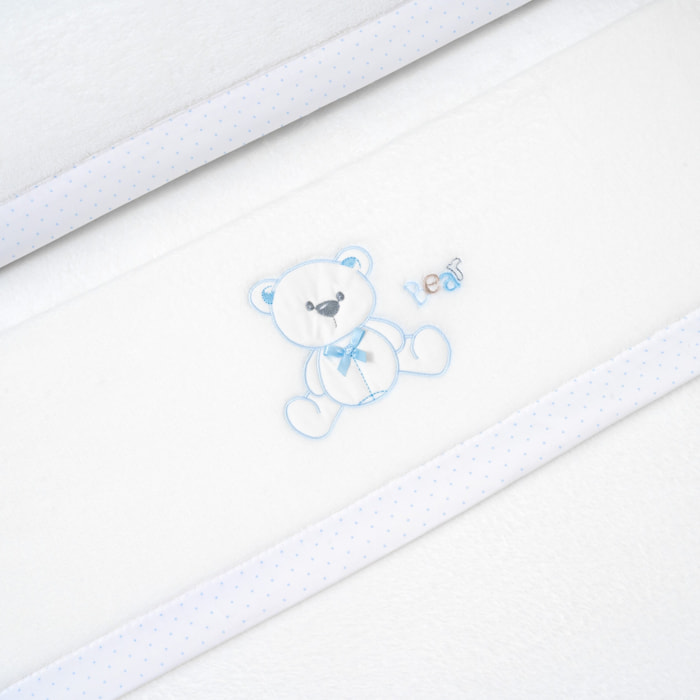 Juego sábanas Coralina para minicuna mod. Oso Lazo Bicicleta