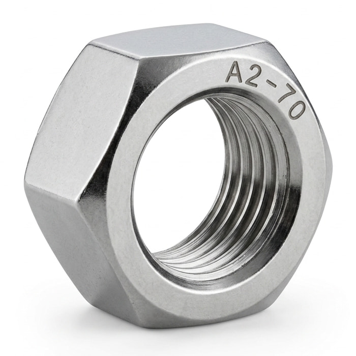 Écrous hexagonaux Inox A2 DIN 934 - Ø 8 mm - BTE 200 - ACTON - 626018