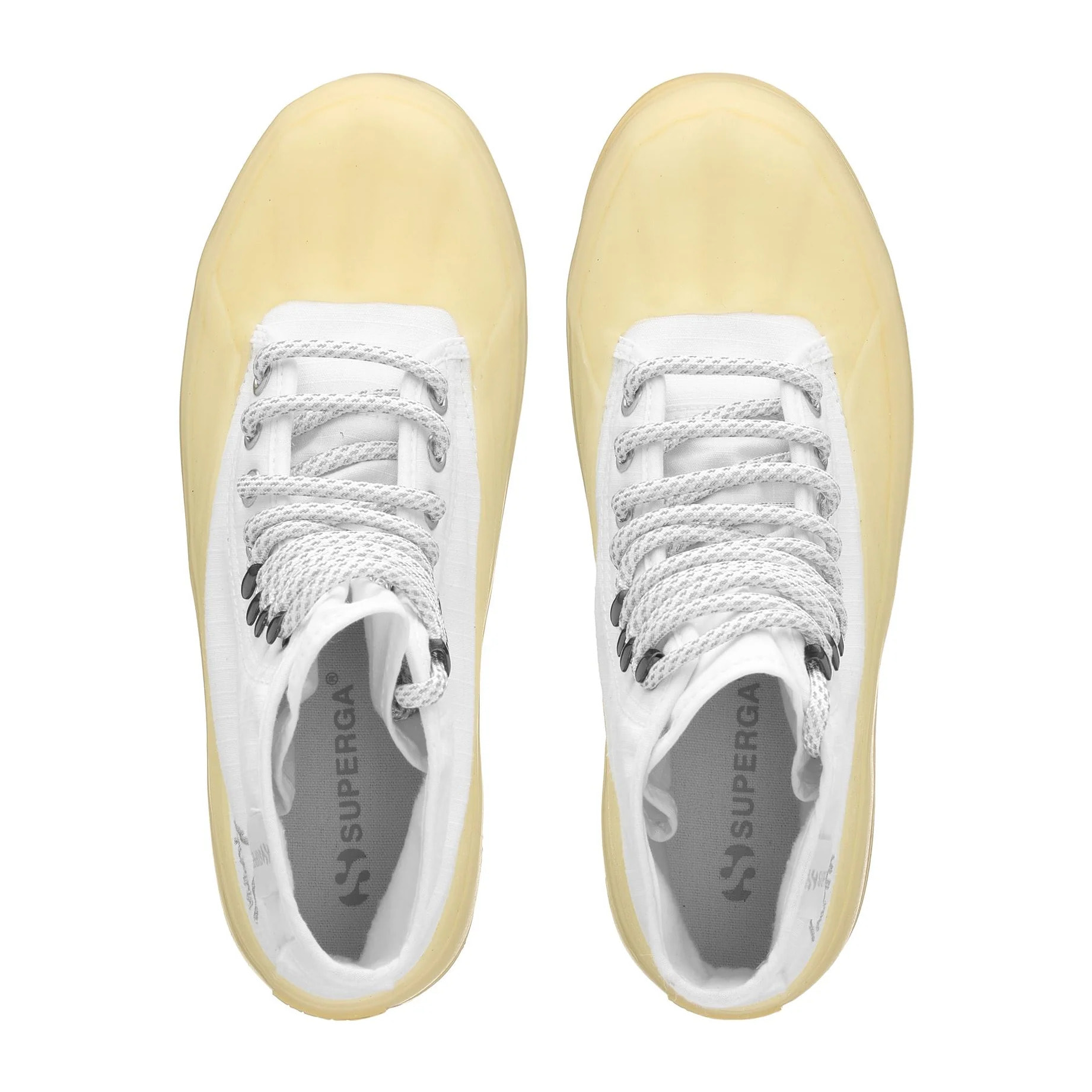 Stivaletti Superga Uomo Donna Bianco 2481 Alpina Ripstop