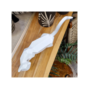 Statuette chat style cubique en résine H29cm - KITTY
