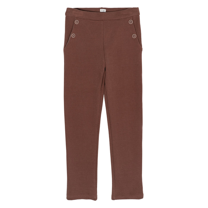 Pantaloni Slim Fit in Jacquard-Pure