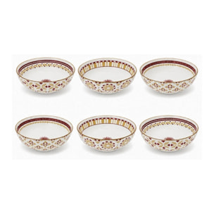 Lot de 6 assiettes creuses, SABELA
