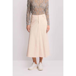 Kocca - Gonna lunga con zip Donna, Tinta unita