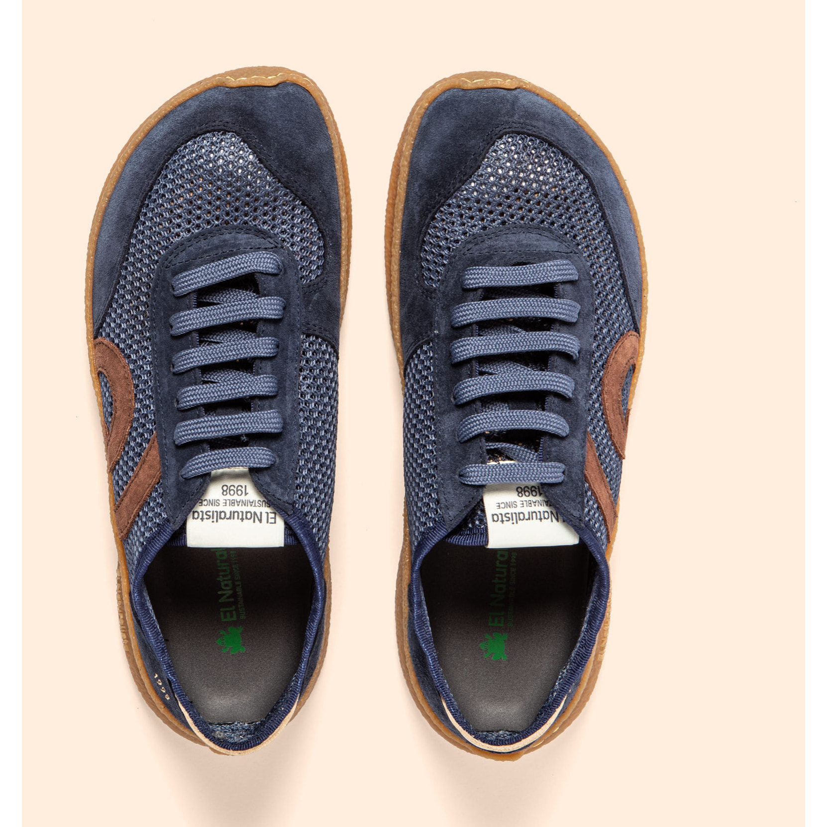 Zapatos N5435C MULTI MATERIAL NAVY/OROEL color Navy