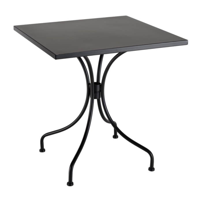 VIANNEY - Table de jardin carrée 2 personnes 70x70cm