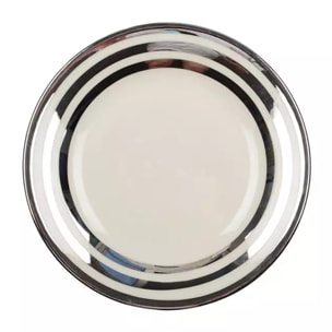 Assiette à dessert triple filet argent 18cm