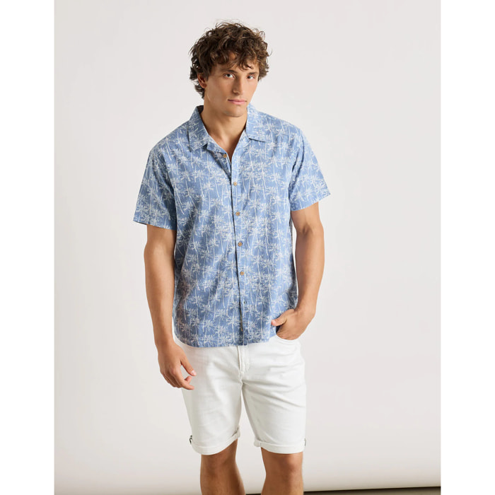 Camisa Manga Corta Azul - Ruzz