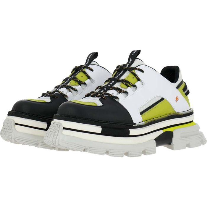 Zapatos 1640 MULTI LEATHER WHITE-PISTACHO/ ART CORE 2 color White-pistacho