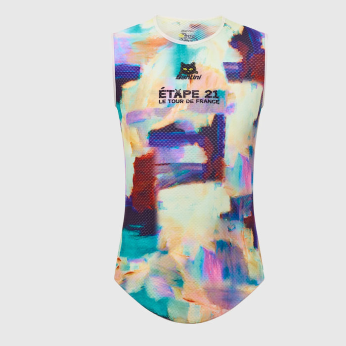 Tdf Arrivée Montmartre Base Layer Tank - Blu