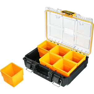 Organiseur demi-largeur ToughSystem 2.0 - 6 compartiments amovibles - DEWALT - DWST83392-1