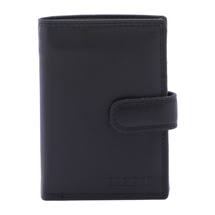 Portafoglio  da uomo In Vera pelle Made in Italy 13x9x2,5 cm