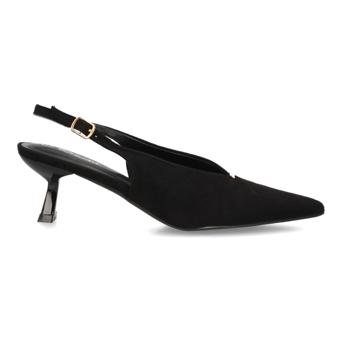 Zapatos slingback elegantes de tacón fino para mujer