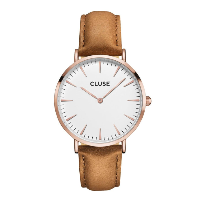 Reloj Cluse CL18011 Unisex Analogico Cuarzo con Correa de Cuero