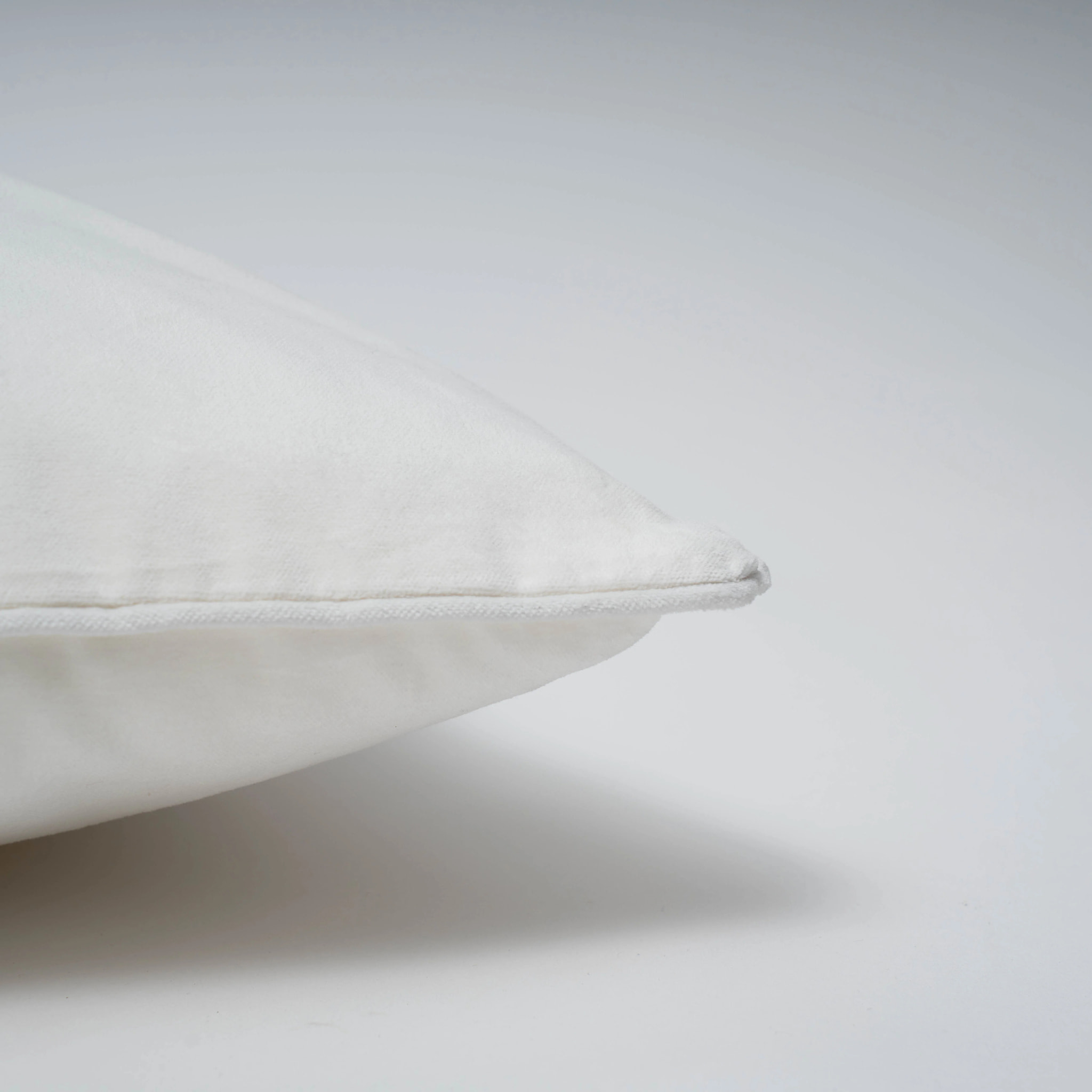 Cojín cuadrante terciopelo algodón liso - funda + relleno