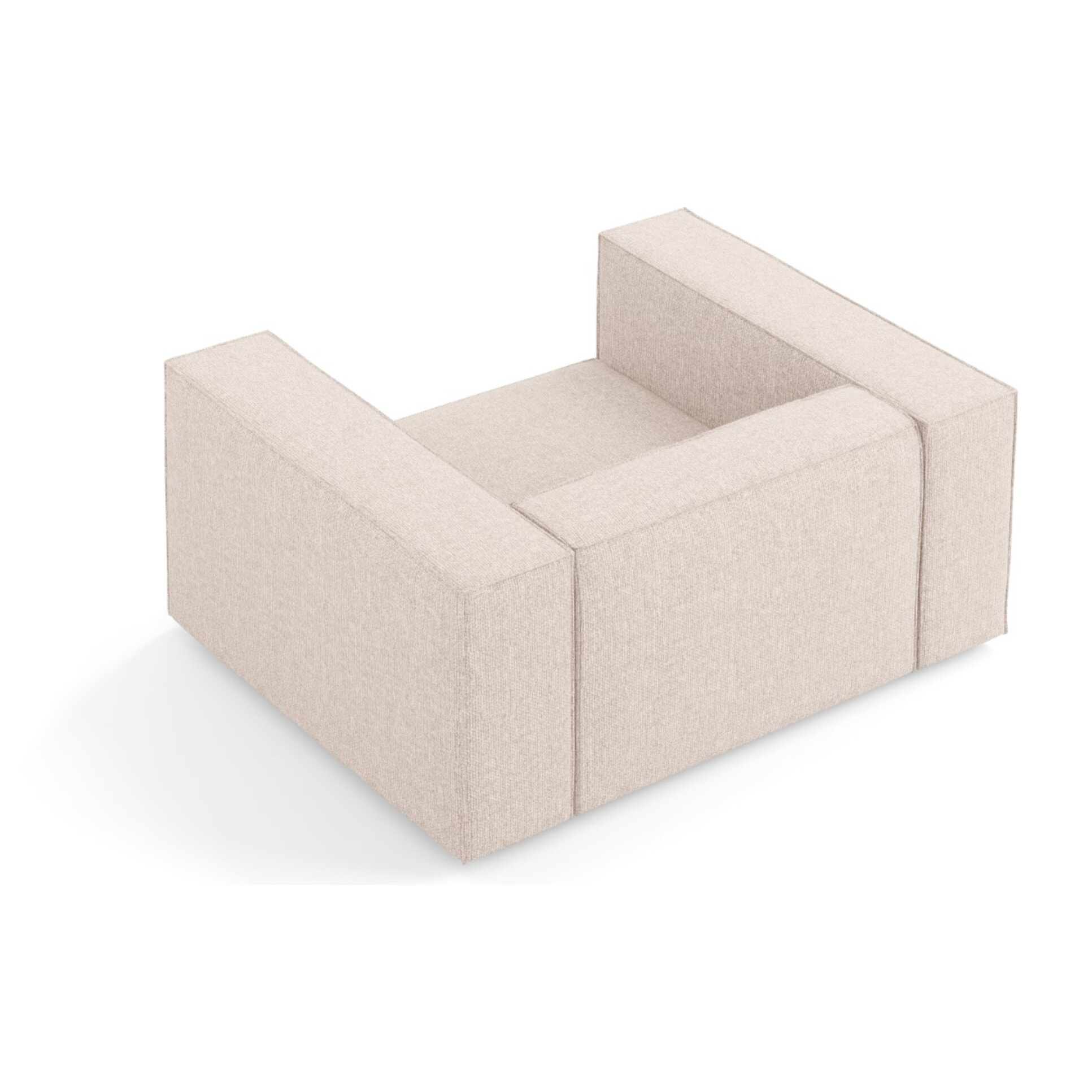 Fauteuil "Arendal" en chenille beige