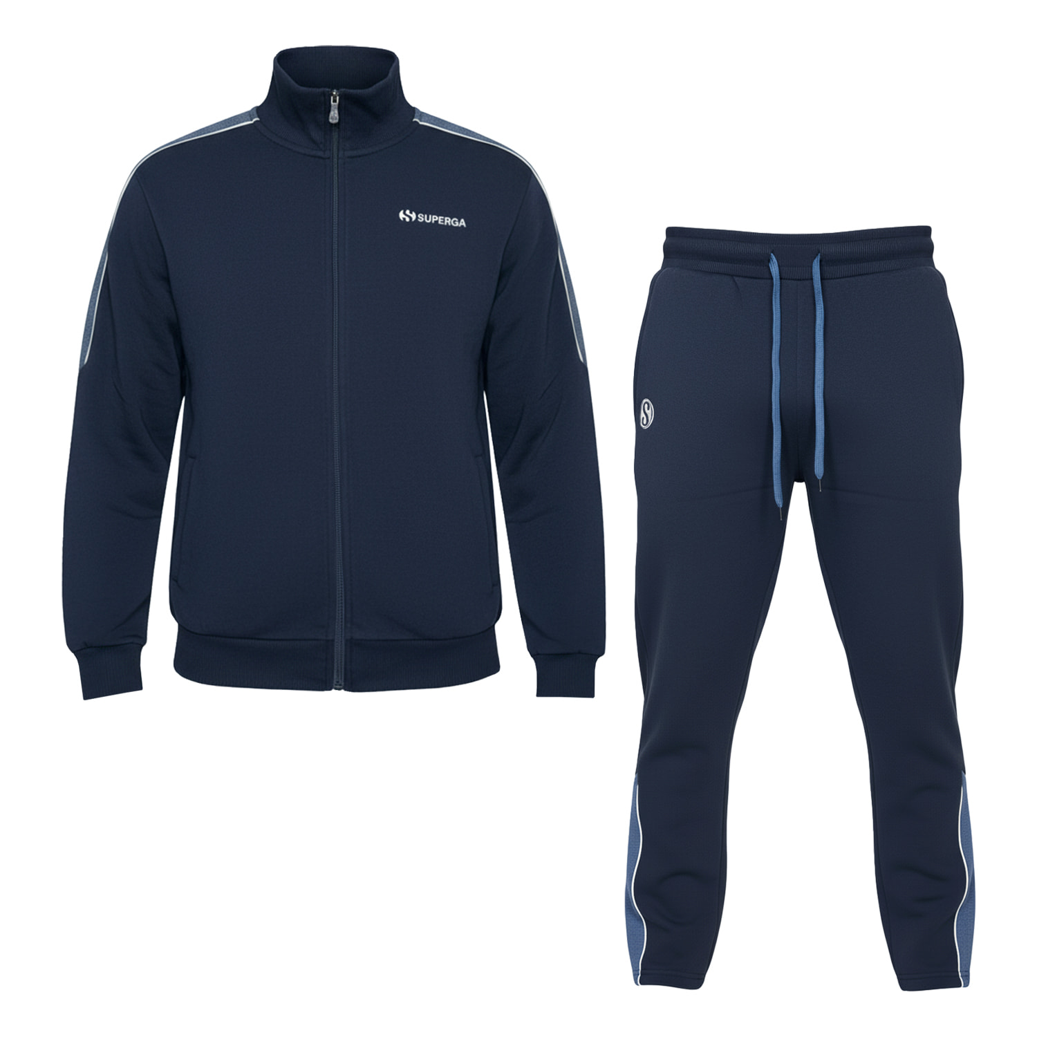 Tuta Uomo SUPERGA Cotone Felpato Full Zip