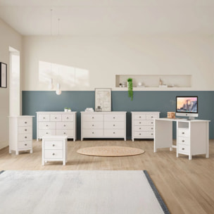 Cómoda Bay 6 cajones Blanco