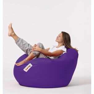 Pouf poire d'extérieur 130x115cm violet KAYAR