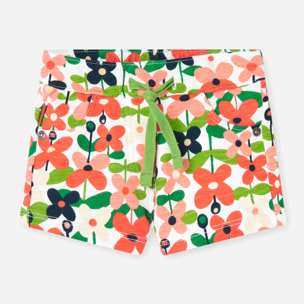 Short de felpa para niÃ±a estampado con flores, rosa, 228080