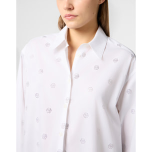 PHILIPP PLEIN Regular Fit Shirt Monogram Crystal