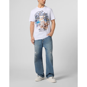 PHILIPP PLEIN Camiseta de cuello redondo y manga corta TEDDY