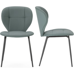 Lot de 2 chaises en tissu - SVEA