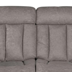 Sofá relax de 2 plazas con reposapiés elevable en marengo 152 cm Kendal Marengo