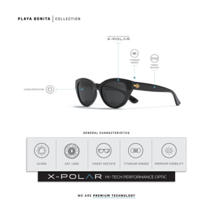 Gafas de Sol Uller Playa Bonita Black / Black para hombre y para mujer