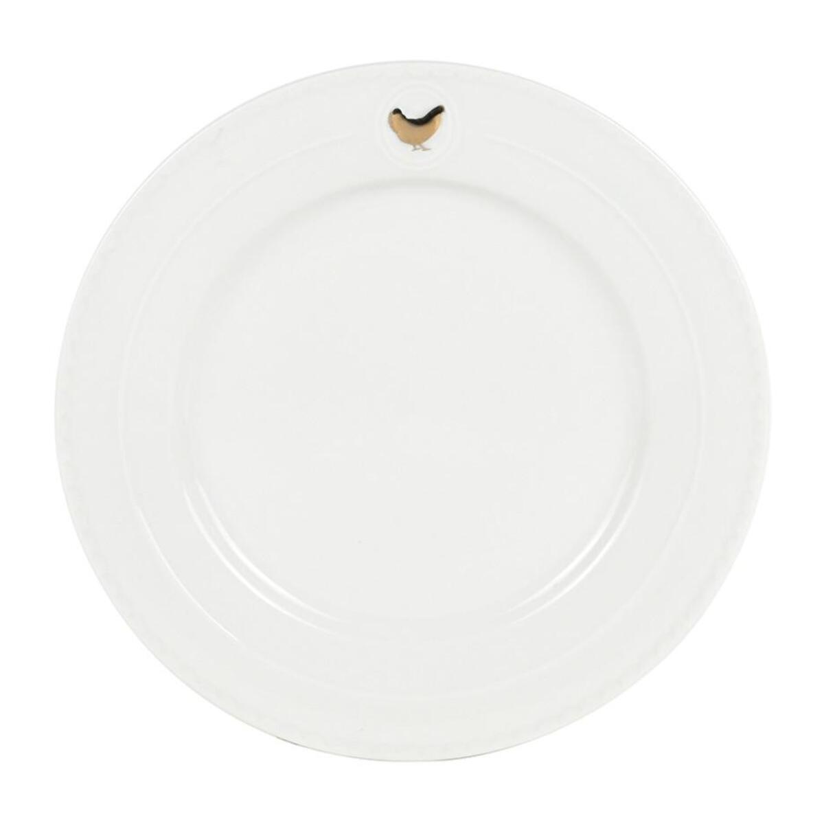 Service 18 pièces blanc et or - "Gallus"