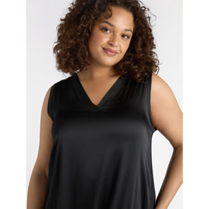 Fiorella Rubino - Vestido largo de raso - Negro