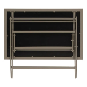 Table de jardin 4 places Azua pliable café 110x71cm