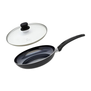 Set Poêle 24 cm céramique sans PFAS et couvercle Elo Prima Cucina