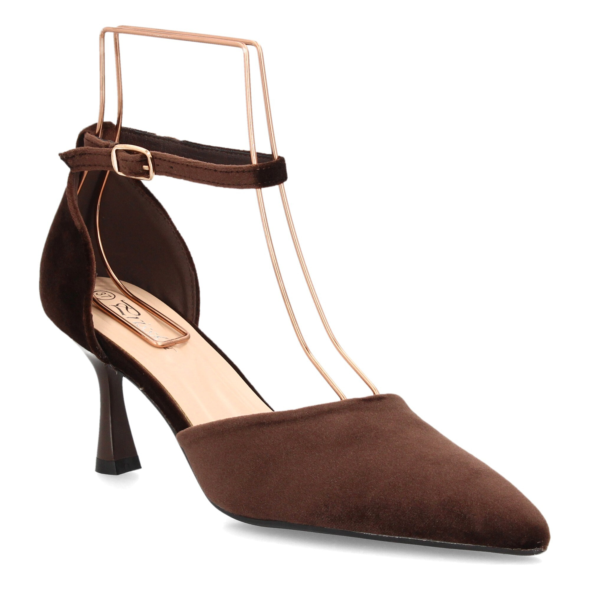 Zapato elegante con tiras aterciopelado