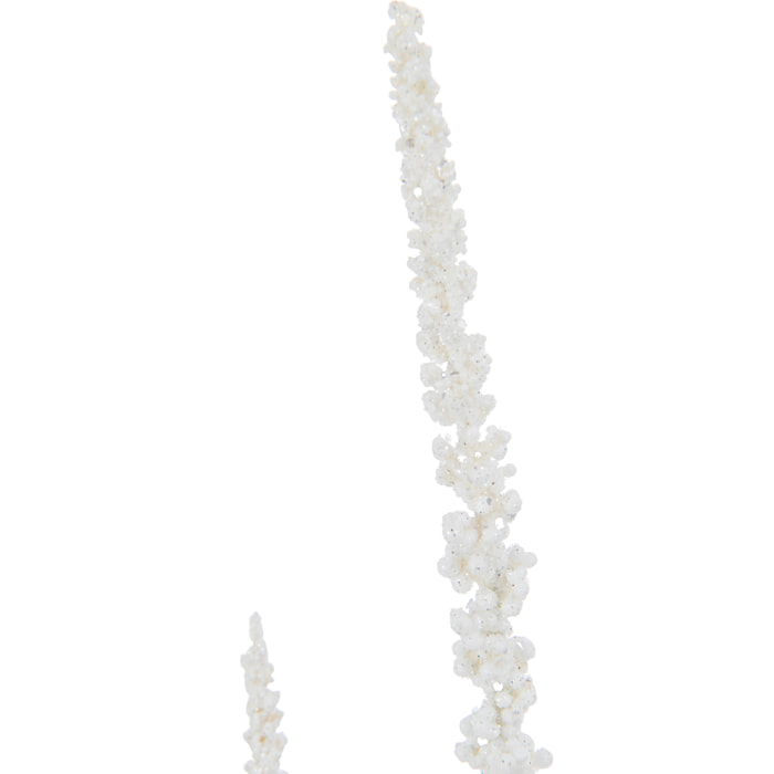 J-Line décoration Branche Astilbe 5 Parties - plastique - blanc