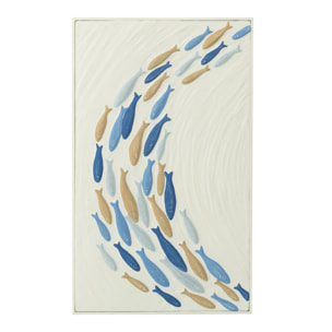 J-Line Decoration Murale Banc De Poisson Doli Fer Mix
