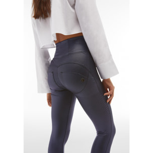 Pantaloni push up WR.UP® vita altissima effetto metallizzato