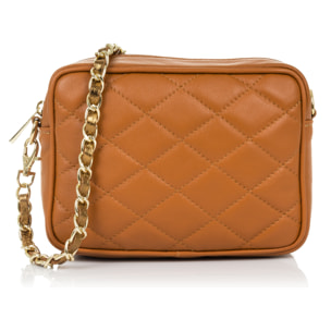 Cleopatra Bolso bandolera Mujer.Piel auténtica Piel Acolchada