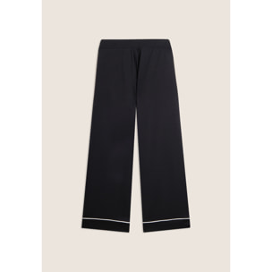 Pantaloni Sportivi Wide Leg Cropped con tasche interne