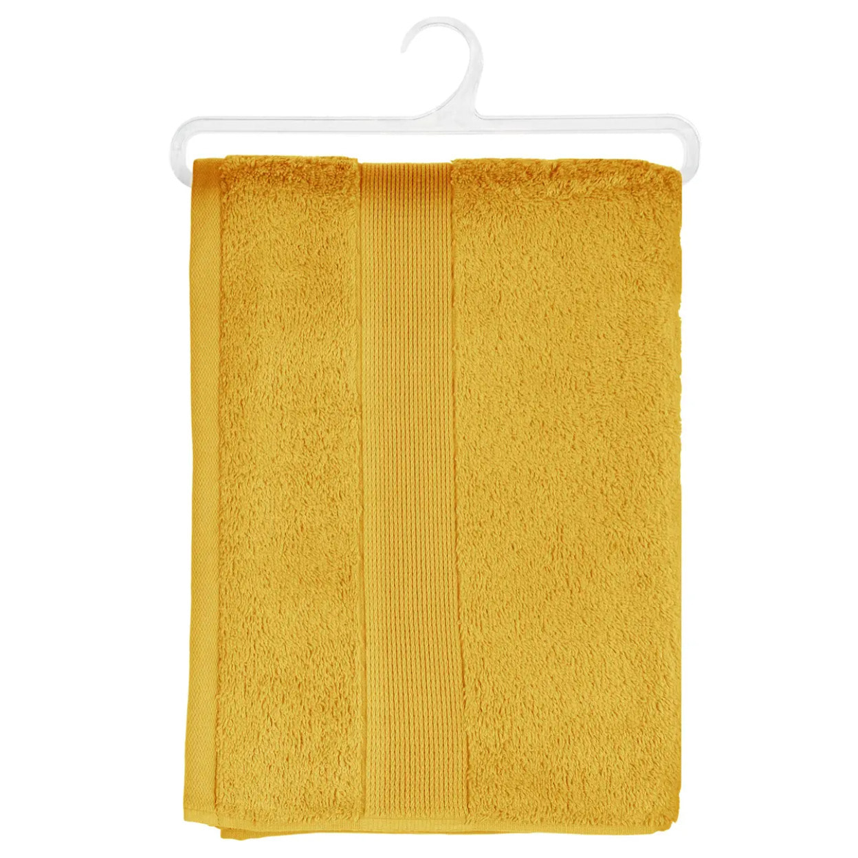 Drap de douche "Essentiel" - coton 450 gr/m² - jaune moutarde 70x130 cm