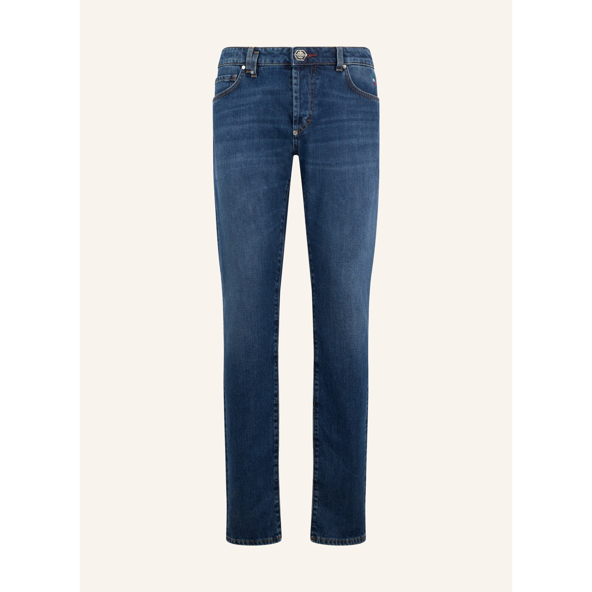PHILIPP PLEIN Basic Straight Cut Jeans