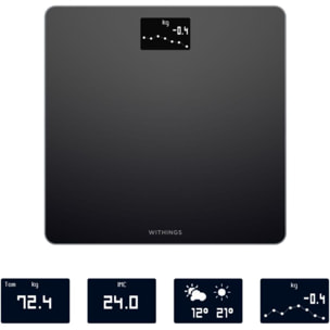 Pèse personne connecté WITHINGS Body Noir