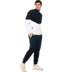 Tuta da uomo non Felpeta con zip e colletto non Felpeta Leone Active