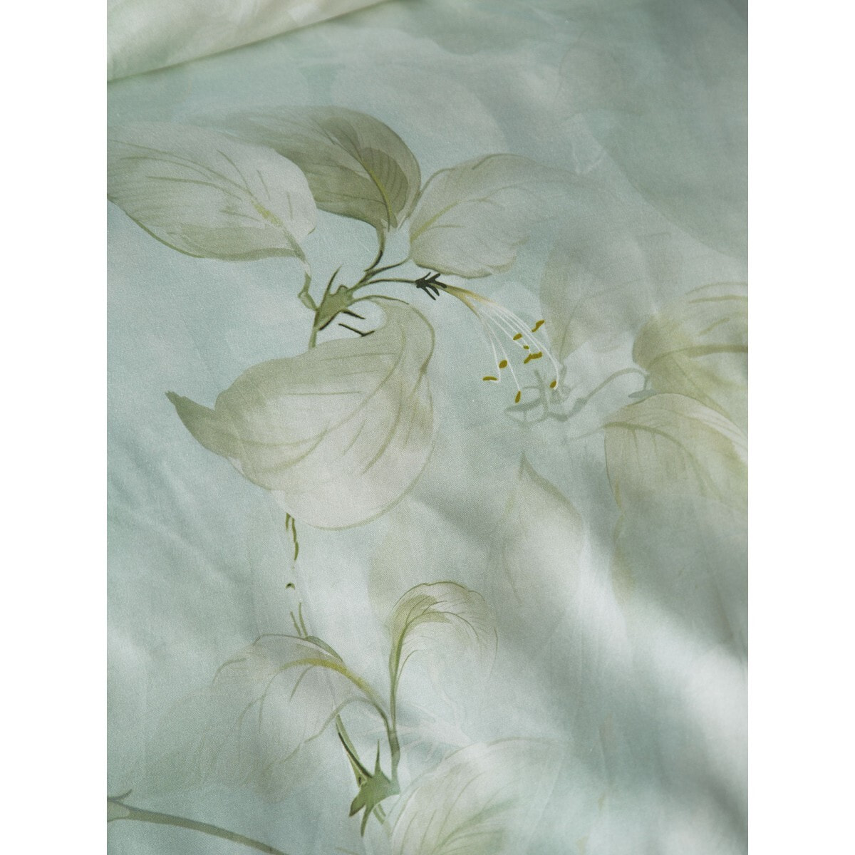 Parure housse de couette et taies oreiller 100% Satin de Coton imprimé