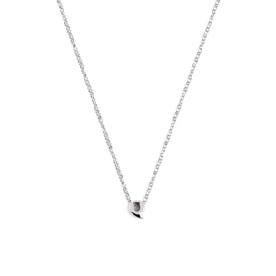 Collar Personalizado Single Letter Plata