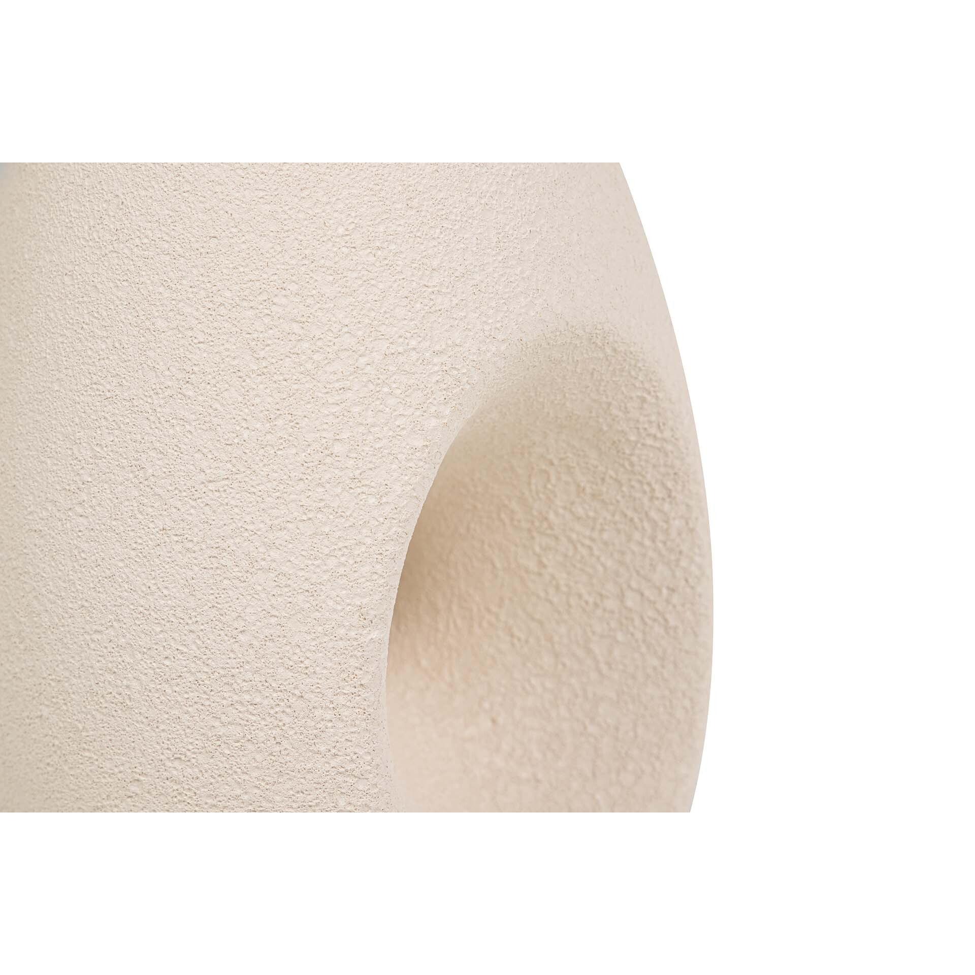 Florero Ceramica Beige 17x17x50 Cm